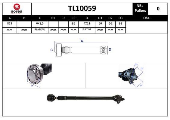 SNRA TL10059 Propshaft, axle drive TL10059: Buy near me in Poland at 2407.PL - Good price!