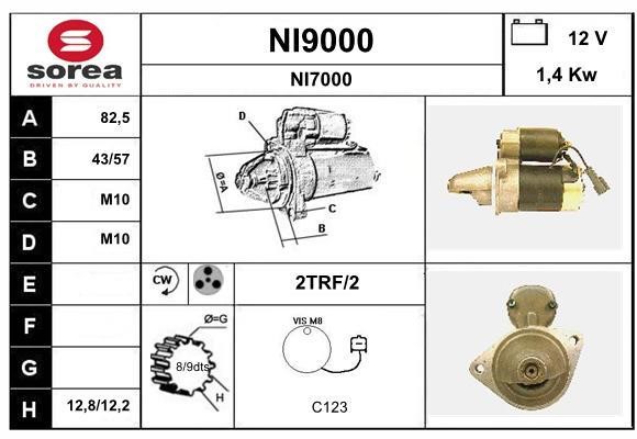 SNRA NI9000 Anlasser NI9000: Kaufen Sie zu einem guten Preis in Polen bei 2407.PL!
