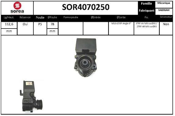 SNRA SOR4070250 Pompa hydrauliczna, układ kierowniczy SOR4070250: Dobra cena w Polsce na 2407.PL - Kup Teraz!