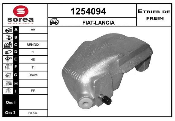 SNRA 1254094 Суппорт тормозной передний правый 1254094: Отличная цена - Купить в Польше на 2407.PL!