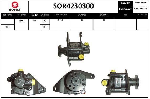 SNRA SOR4230300 Hydraulic Pump, steering system SOR4230300: Buy near me at 2407.PL in Poland at an Affordable price!