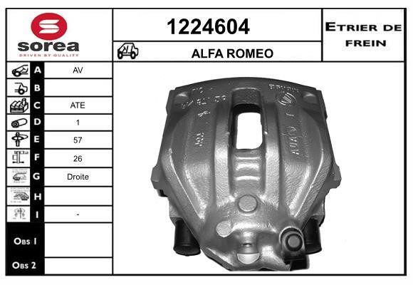 SNRA 1224604 Brake caliper front right 1224604: Buy near me in Poland at 2407.PL - Good price!