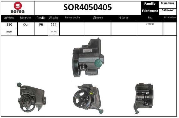 SNRA SOR4050405 Hydraulic Pump, steering system SOR4050405: Buy near me in Poland at 2407.PL - Good price!