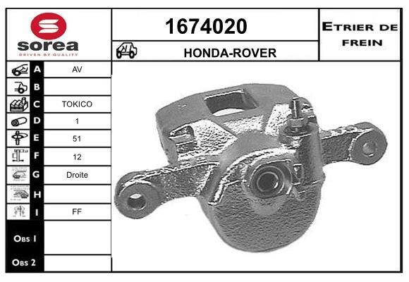 SNRA 1674020 Brake caliper front right 1674020: Buy near me at 2407.PL in Poland at an Affordable price!