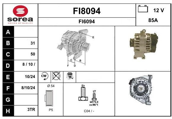 SNRA FI8094 Alternator FI8094: Dobra cena w Polsce na 2407.PL - Kup Teraz!