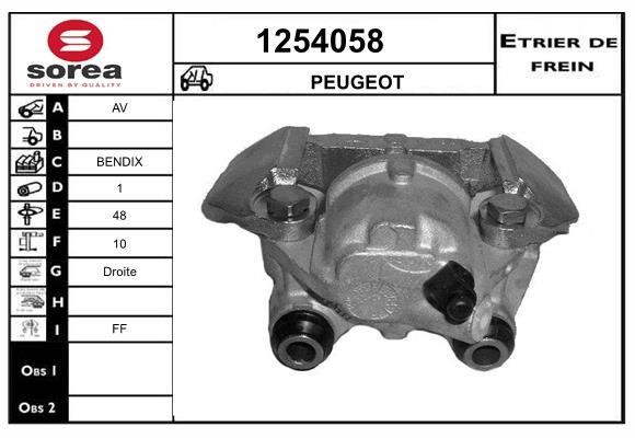 SNRA 1254058 Brake caliper 1254058: Buy near me in Poland at 2407.PL - Good price!
