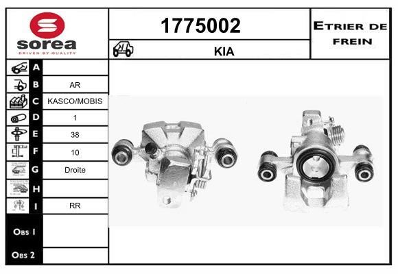 SNRA 1775002 Brake caliper 1775002: Buy near me in Poland at 2407.PL - Good price!