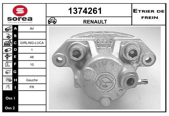 SNRA 1374261 Суппорт тормозной 1374261: Отличная цена - Купить в Польше на 2407.PL!