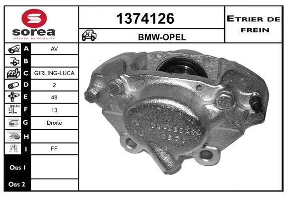 SNRA 1374126 Суппорт тормозной 1374126: Купить в Польше - Отличная цена на 2407.PL!
