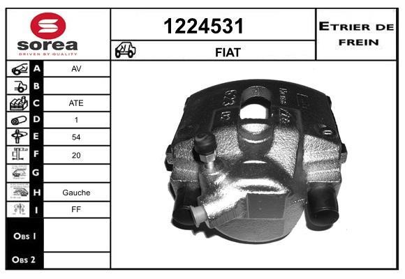 SNRA 1224531 Brake caliper front left 1224531: Buy near me at 2407.PL in Poland at an Affordable price!