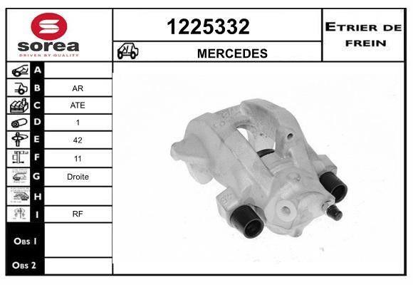 SNRA 1225332 Суппорт тормозной задний правый 1225332: Отличная цена - Купить в Польше на 2407.PL!