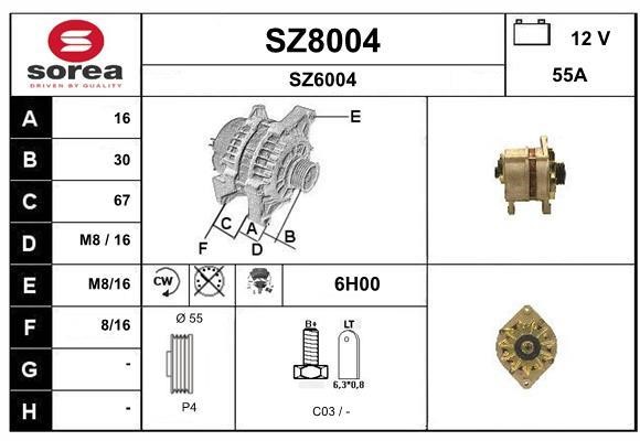 SNRA SZ8004 Генератор SZ8004: Отличная цена - Купить в Польше на 2407.PL!