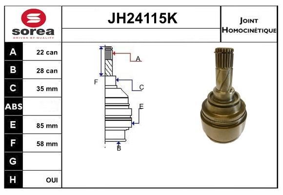 SNRA JH24115K CV joint JH24115K: Buy near me in Poland at 2407.PL - Good price!