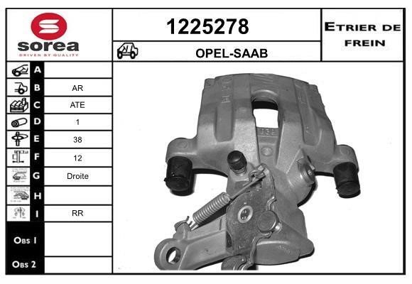 SNRA 1225278 Brake caliper 1225278: Buy near me in Poland at 2407.PL - Good price!