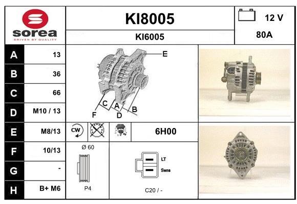 SNRA KI8005 Alternator KI8005: Dobra cena w Polsce na 2407.PL - Kup Teraz!