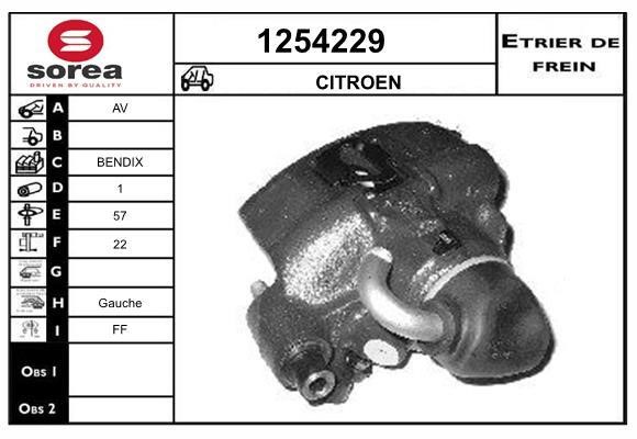 SNRA 1254229 Суппорт тормозной 1254229: Отличная цена - Купить в Польше на 2407.PL!