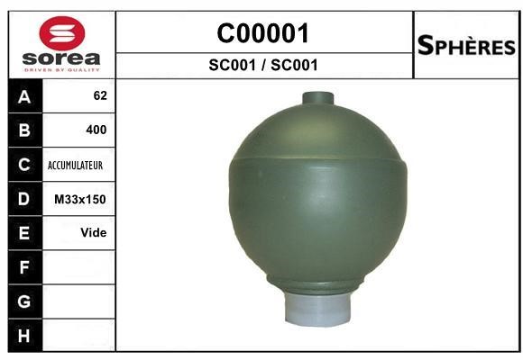 SNRA C00001 Hydraulic accumulator C00001: Buy near me in Poland at 2407.PL - Good price!