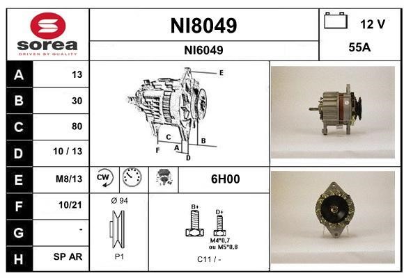 SNRA NI8049 Alternator NI8049: Dobra cena w Polsce na 2407.PL - Kup Teraz!
