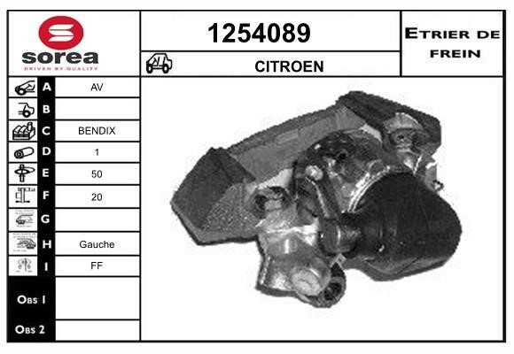 SNRA 1254089 Brake caliper 1254089: Buy near me in Poland at 2407.PL - Good price!