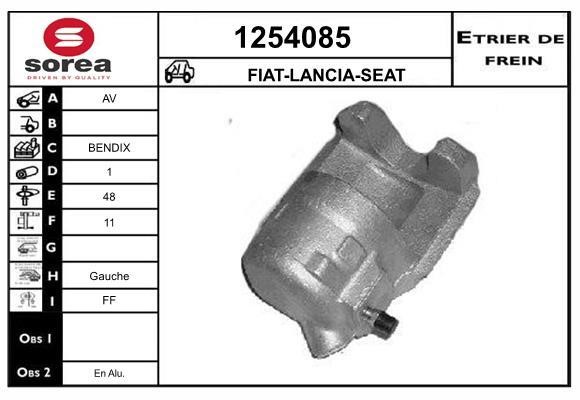 SNRA 1254085 Суппорт тормозной передний левый 1254085: Отличная цена - Купить в Польше на 2407.PL!