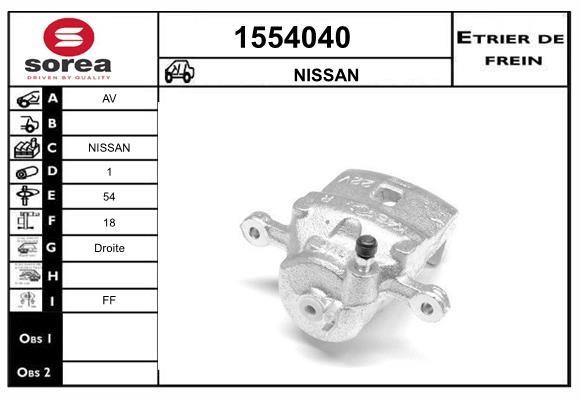 SNRA 1554040 Суппорт тормозной 1554040: Отличная цена - Купить в Польше на 2407.PL!