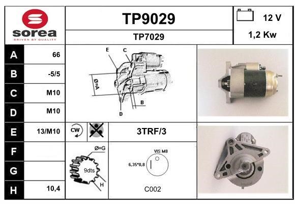 SNRA TP9029 Starter TP9029: Buy near me in Poland at 2407.PL - Good price!