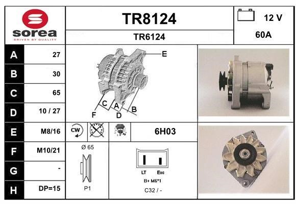 SNRA TR8124 Alternator TR8124: Atrakcyjna cena w Polsce na 2407.PL - Zamów teraz!