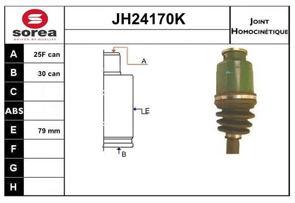 SNRA JH24170K Шарнир равных угловых скоростей (ШРУС) JH24170K: Отличная цена - Купить в Польше на 2407.PL!