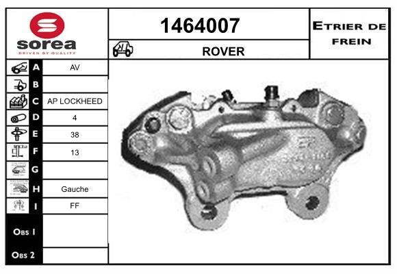 SNRA 1464007 Brake caliper 1464007: Buy near me at 2407.PL in Poland at an Affordable price!