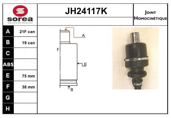 SNRA JH24117K Шарнир равных угловых скоростей (ШРУС) JH24117K: Отличная цена - Купить в Польше на 2407.PL!