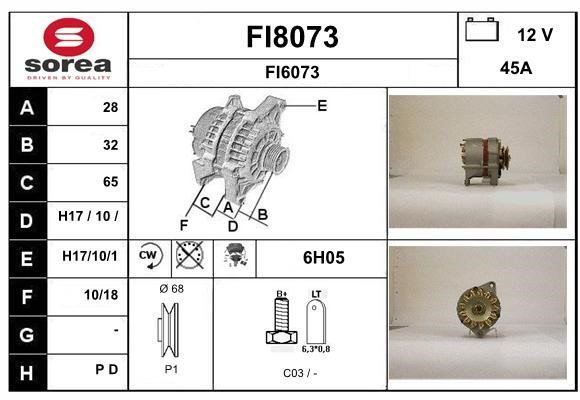 SNRA FI8073 Alternator FI8073: Dobra cena w Polsce na 2407.PL - Kup Teraz!