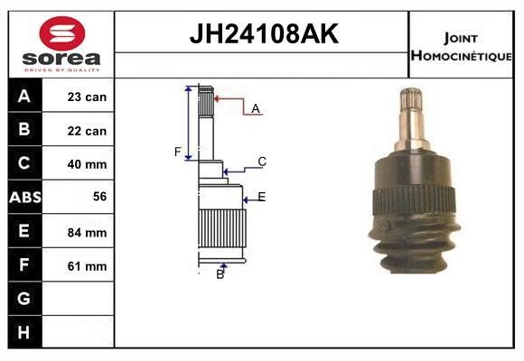 SNRA JH24108AK CV joint JH24108AK: Buy near me in Poland at 2407.PL - Good price!