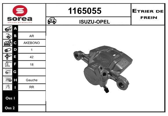 SNRA 1165055 Brake caliper 1165055: Buy near me in Poland at 2407.PL - Good price!