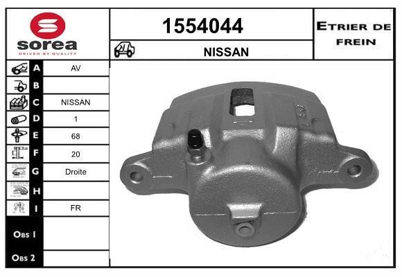 SNRA 1554044 Brake caliper front right 1554044: Buy near me in Poland at 2407.PL - Good price!