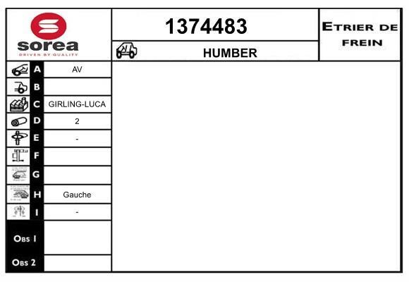 SNRA 1374483 Суппорт тормозной 1374483: Купить в Польше - Отличная цена на 2407.PL!