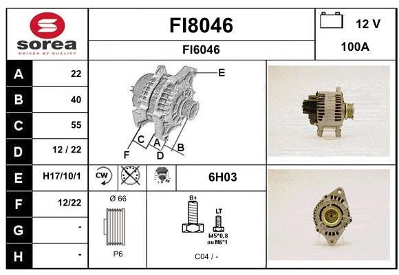 SNRA FI8046 Alternator FI8046: Dobra cena w Polsce na 2407.PL - Kup Teraz!