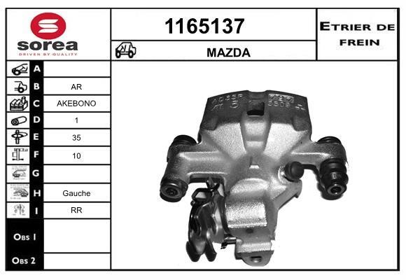 SNRA 1165137 Суппорт тормозной 1165137: Отличная цена - Купить в Польше на 2407.PL!
