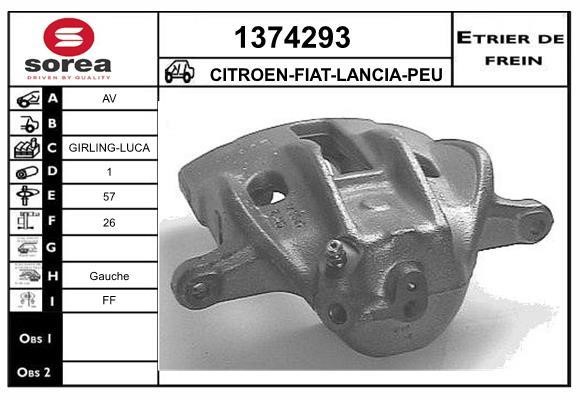 SNRA 1374293 Суппорт тормозной 1374293: Купить в Польше - Отличная цена на 2407.PL!