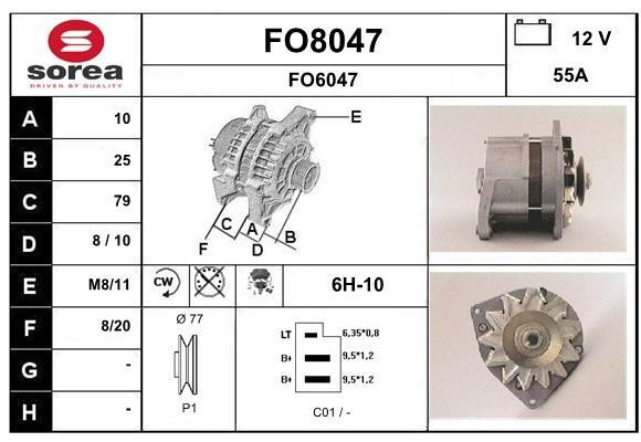 SNRA FO8047 Генератор FO8047: Отличная цена - Купить в Польше на 2407.PL!
