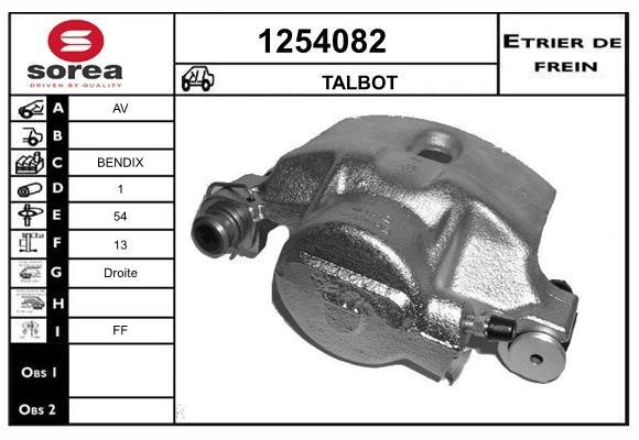 SNRA 1254082 Суппорт тормозной 1254082: Отличная цена - Купить в Польше на 2407.PL!