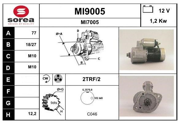 SNRA MI9005 Стартер MI9005: Отличная цена - Купить в Польше на 2407.PL!