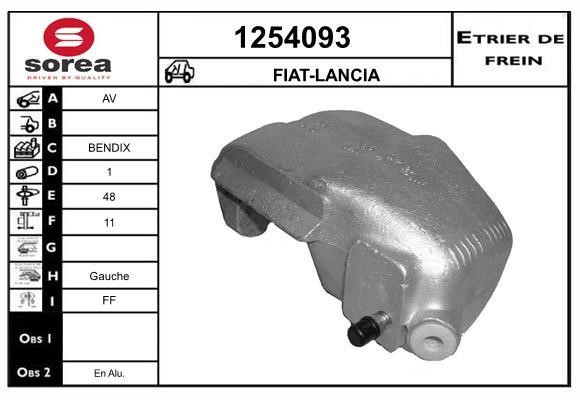 SNRA 1254093 Суппорт тормозной 1254093: Отличная цена - Купить в Польше на 2407.PL!