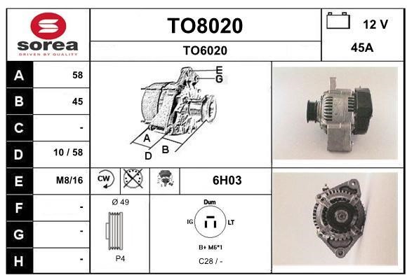 SNRA TO8020 Generator TO8020: Kaufen Sie zu einem guten Preis in Polen bei 2407.PL!