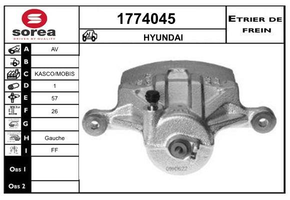 SNRA 1774045 Brake caliper 1774045: Buy near me at 2407.PL in Poland at an Affordable price!