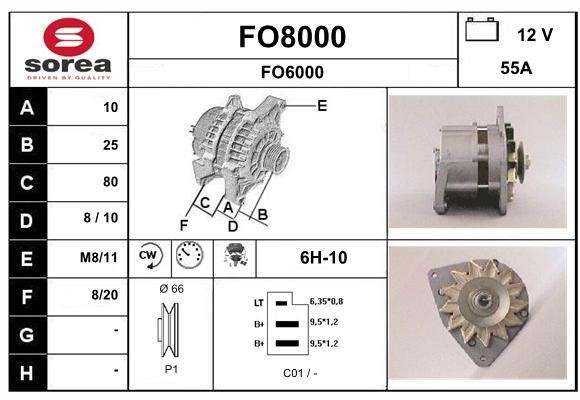 SNRA FO8000 Alternator FO8000: Dobra cena w Polsce na 2407.PL - Kup Teraz!