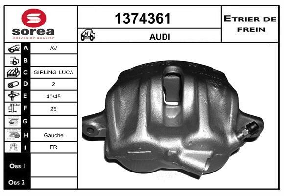 SNRA 1374361 Brake caliper 1374361: Buy near me in Poland at 2407.PL - Good price!