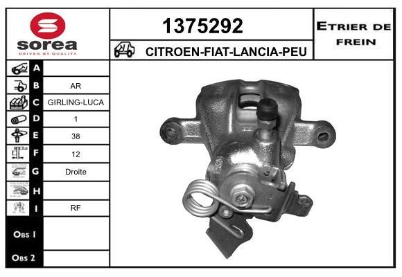 SNRA 1375292 Brake caliper 1375292: Buy near me in Poland at 2407.PL - Good price!
