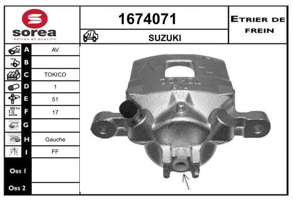 SNRA 1674071 Суппорт тормозной 1674071: Отличная цена - Купить в Польше на 2407.PL!