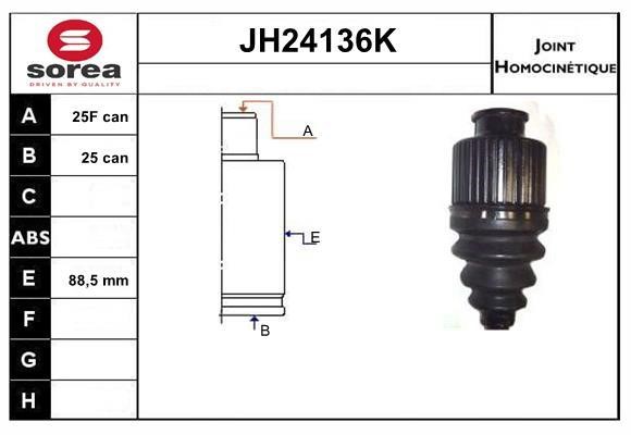 SNRA JH24136K Шарнір рівних кутових швидкостей (ШРКШ) JH24136K: Купити у Польщі - Добра ціна на 2407.PL!
