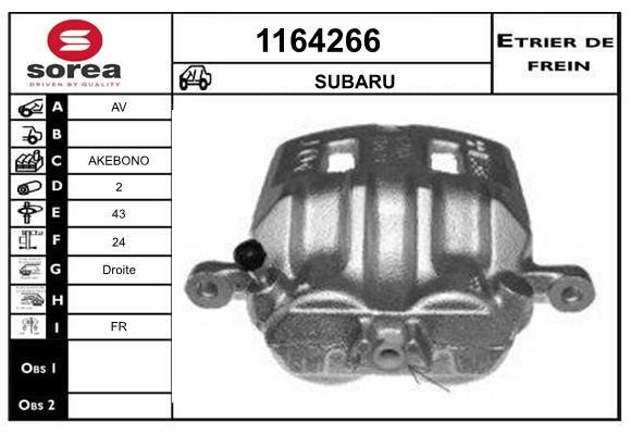 SNRA 1164266 Brake caliper 1164266: Buy near me at 2407.PL in Poland at an Affordable price!